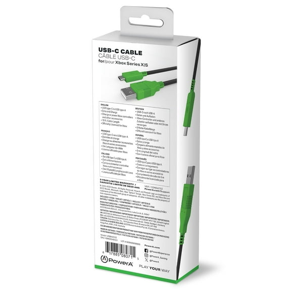 GVDCC-USB-C Cable for Xbox Series X|S, cable, USB, officially licensed