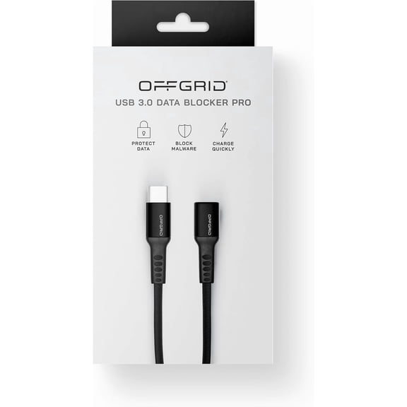 GVDCC -USB Data Blocker  USB-C Data Protection Adapter for Secure Charging, Juice Jacking Prevention, Compatible with Smartphones, Tablets, Laptops, Travel Privacy Accessory - 2-Pack