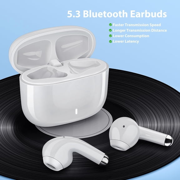 GVDCC -Wireless Earbuds for Samsung S25 Ultra S26 S24 S23 Fe S22+, 5.3 Bluetooth Earbuds Noise Isolating Ear Bud with Mic Touch HiFi Stereo Wireless Headphone for iPhone 17 Air 16 15 Pro Max 14 Plus/