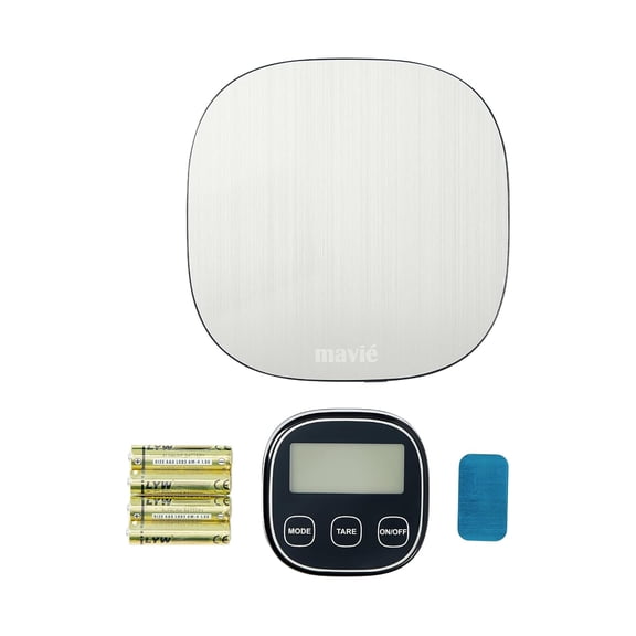 GVDCC-Wireless Stainless Steel Kitchen Scale with Magnetic Detachable Display, 8 Unit Modes, Precision Tare, 5kg Capacity, Ultra-Slim Digital Food & Baking Scale