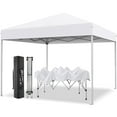 thumbnail image 1 of GVDV 10 ft x 10 ft Easy Pop up Outdoor Canopy Tent, Straight Legs Instant Canopy for Outside with Carrying Bag, White, 1 of 12
