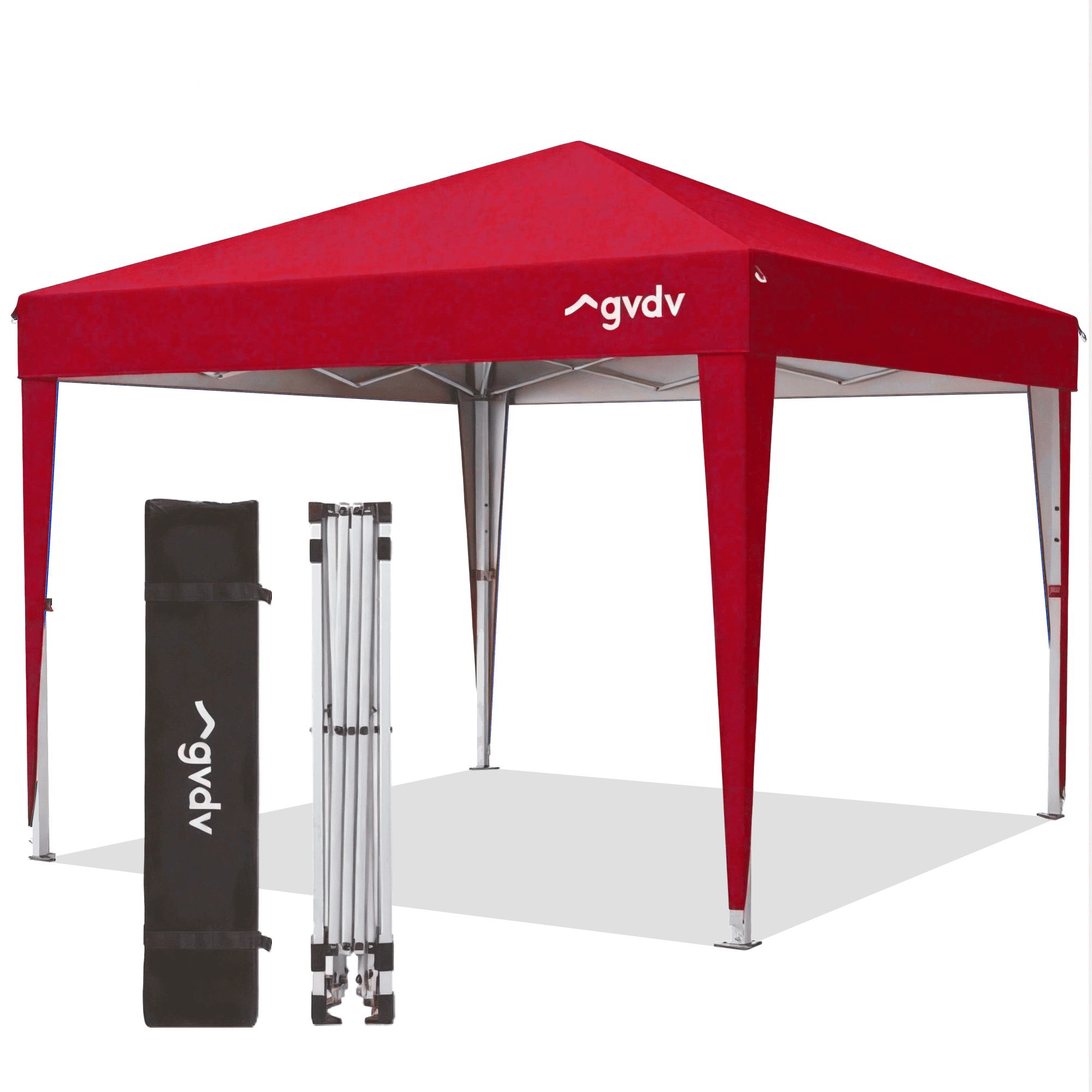 GVDV 10x10 Pop Up Canopy Tent, Outdoor Ez Up Gazebo One Person Set