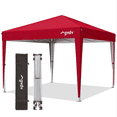 thumbnail image 1 of GVDV 10x10 Pop Up Canopy Tent, Instant Straight Leg Canopy, Outdoor Shading Shelter, Red, 1 of 10