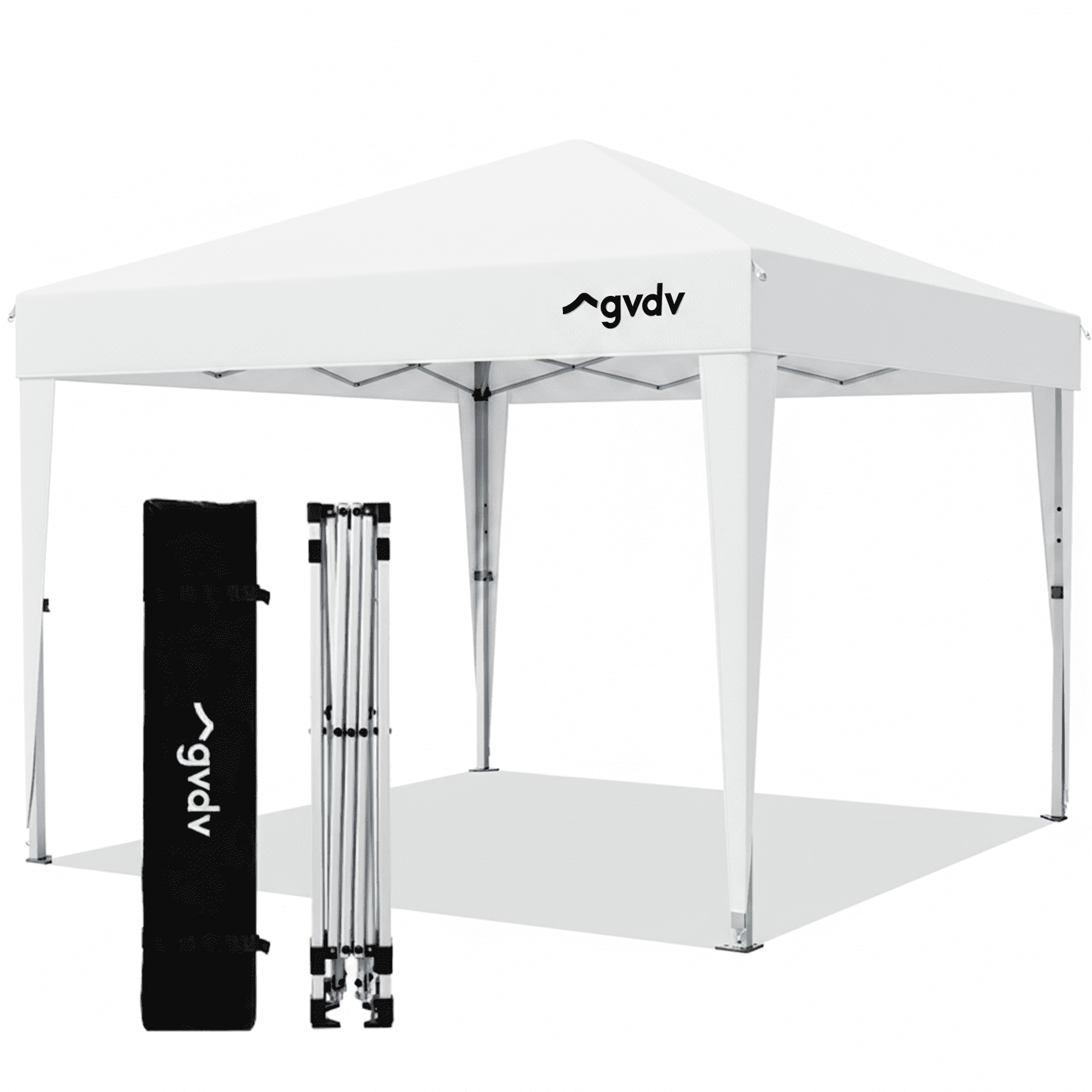 GVDV Canopy Tent, 10' x 10' Instant Straight Leg Pop-up Commercial