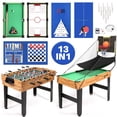 thumbnail image 1 of GVDV 13-in-1 Multi Game Table, 48-Inch Combo Game Table with Basketball, Foosball, Billiards, Table Tennis & More, for Game Room & Home Entertainment, Black, 1 of 1