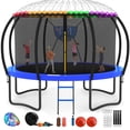 thumbnail image 1 of GVDV 14' Outdoor Trampoline, Backyard Recreational Pumpkin Trampoline for Kids, 1 of 10