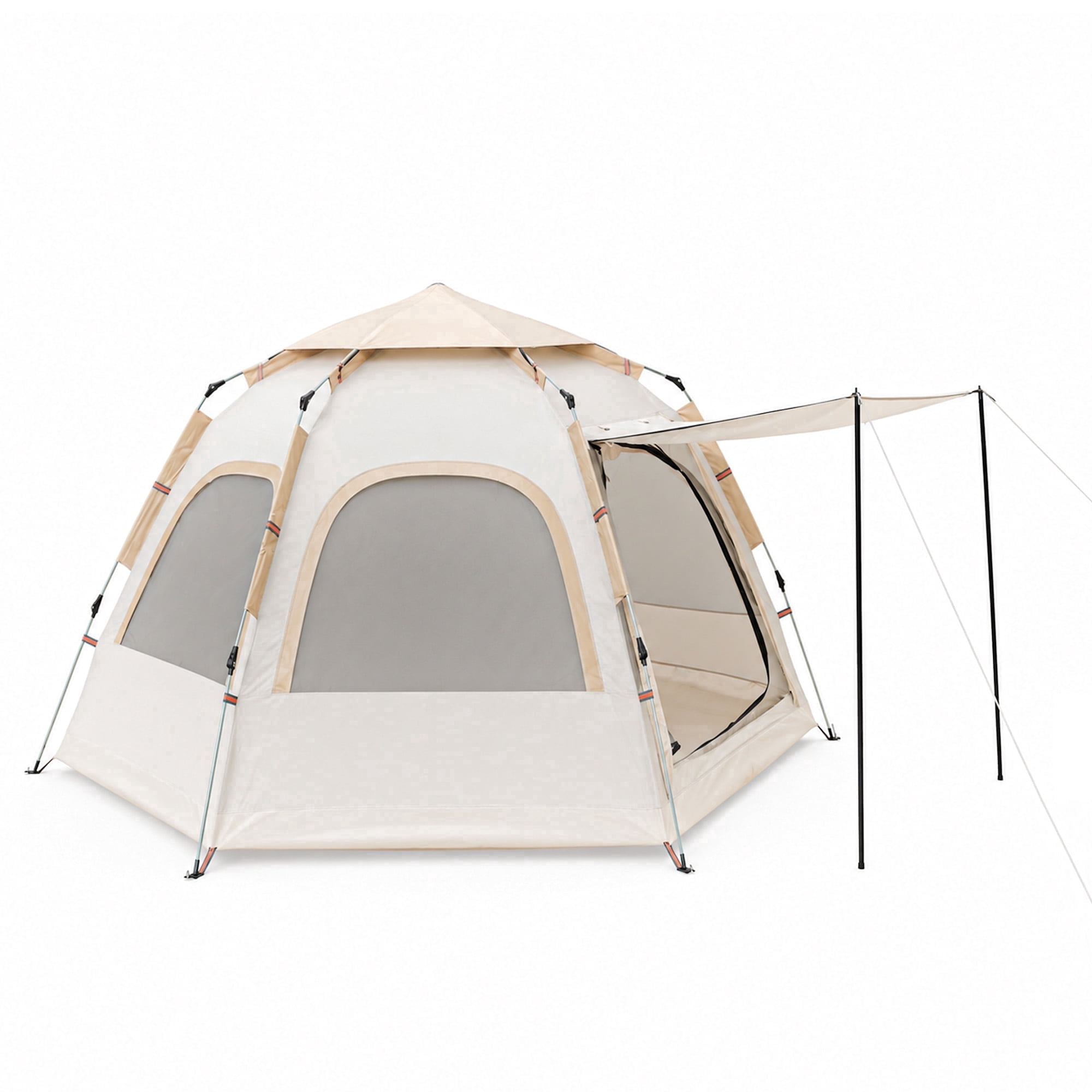 GVDV 2-3 Person Camping Tent, Instant Pop Up Tents for Camping- 60s Automatic Easy Setup Tent, Double-Layer Waterproof & Windproof Instant Tents for Hiking Backpacking
