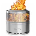 GVDV 18" Fire Pit for Camping Smokeless, Collapsible Stainless Steel Heater with Bag