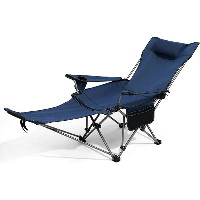 GVDV High Back Recliner Camping Chair with Cup Holder, Comfortable