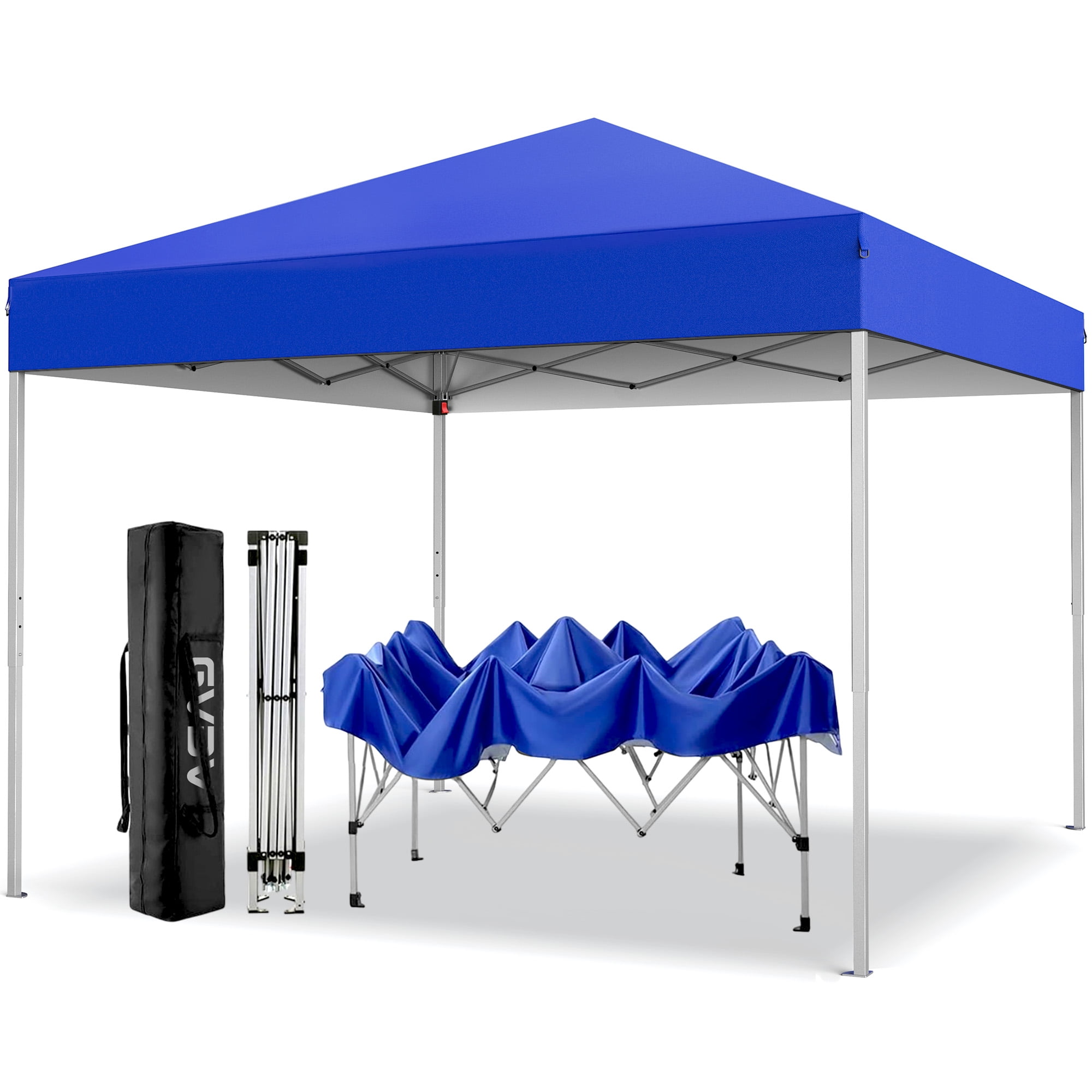 GVDV Canopy Tent 10x10 ft, Easy Setup Straight Leg Outdoor Shade