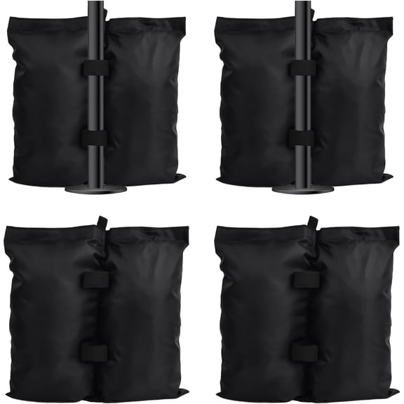 GVDV Canopy Weights Sand Bags for Canopy Outdoor Advertising Tent Sunshade Fixed Windproof Pop up TentNo Sand 4-Pack Package