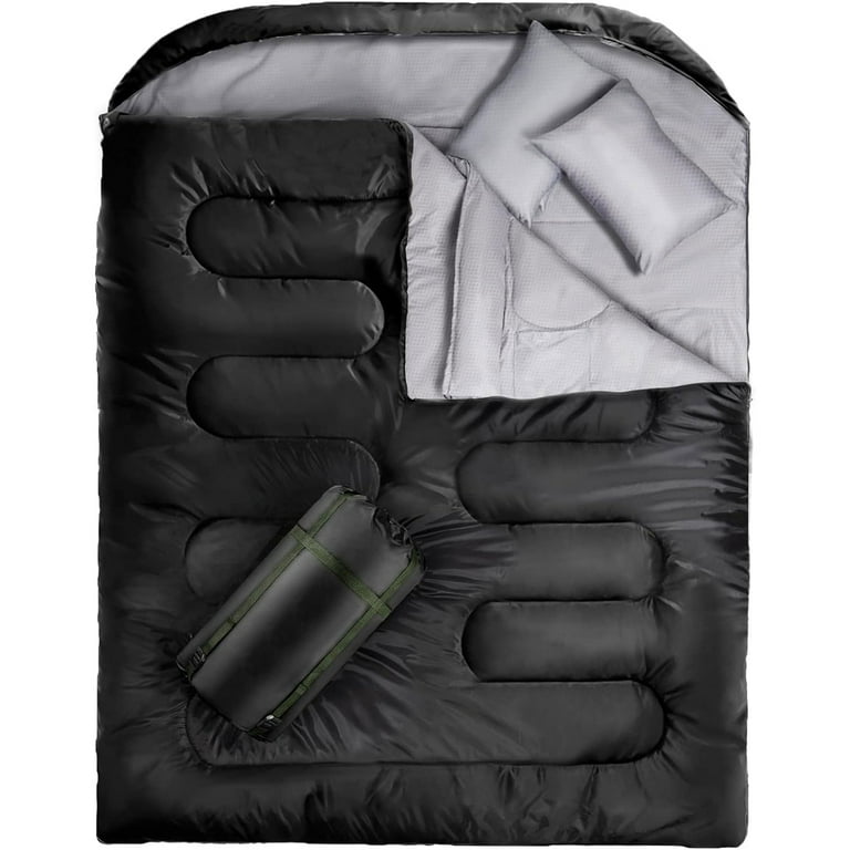 GVDV XL Queen Size Dual Flannel Lined Extra Long Wide Sleeping Bag