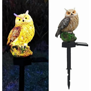 GVDV Solar Pathway Light, Owl  Decorative Light,Waterproof Resin Auto on/off Solar Lamps for Lawn and Garden, Landscape, Yard Decor