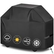 GVDV Grill Cover, 58 inch BBQ Gas Grill Cover for Outdoor Grill, Adjustable Barbecue Cover Waterproof, Rip-Proof, Anti-UV, Fade Resistant