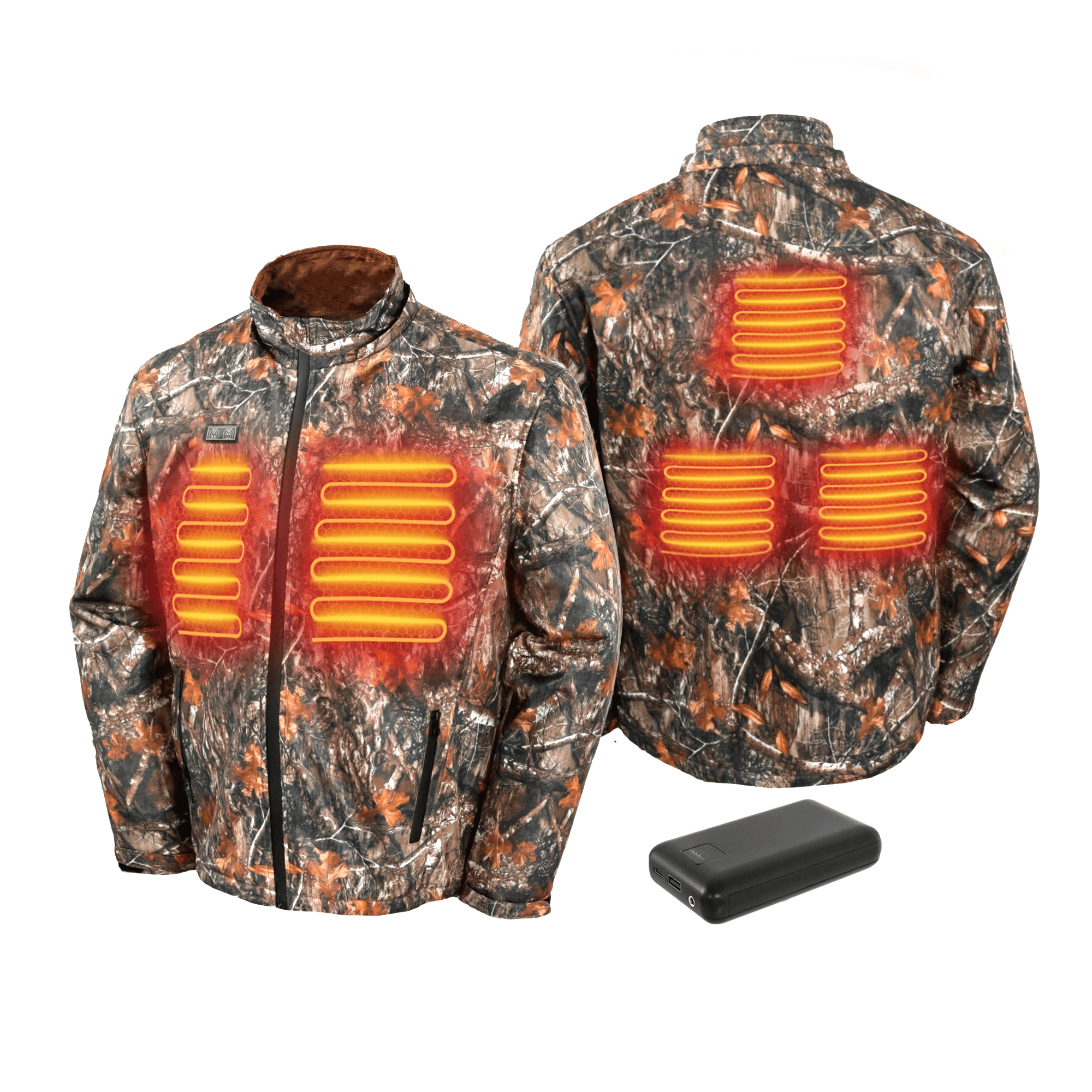 Walmart Black Friday Deals 2025 - GVDV Heated Hunting Jacket Kit, Camo, Men's L, with 7.4V/16,000mAh Battery Pack