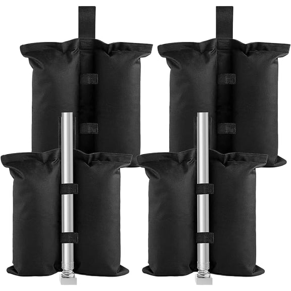 GVDV Canopy Weight Bags for Pop up Canopy Tent, Canopy Weights Set of 4, Leg Weights Sand Bags for Instant Outdoor Sun Shelter Patio Umbrella(Without Sand)