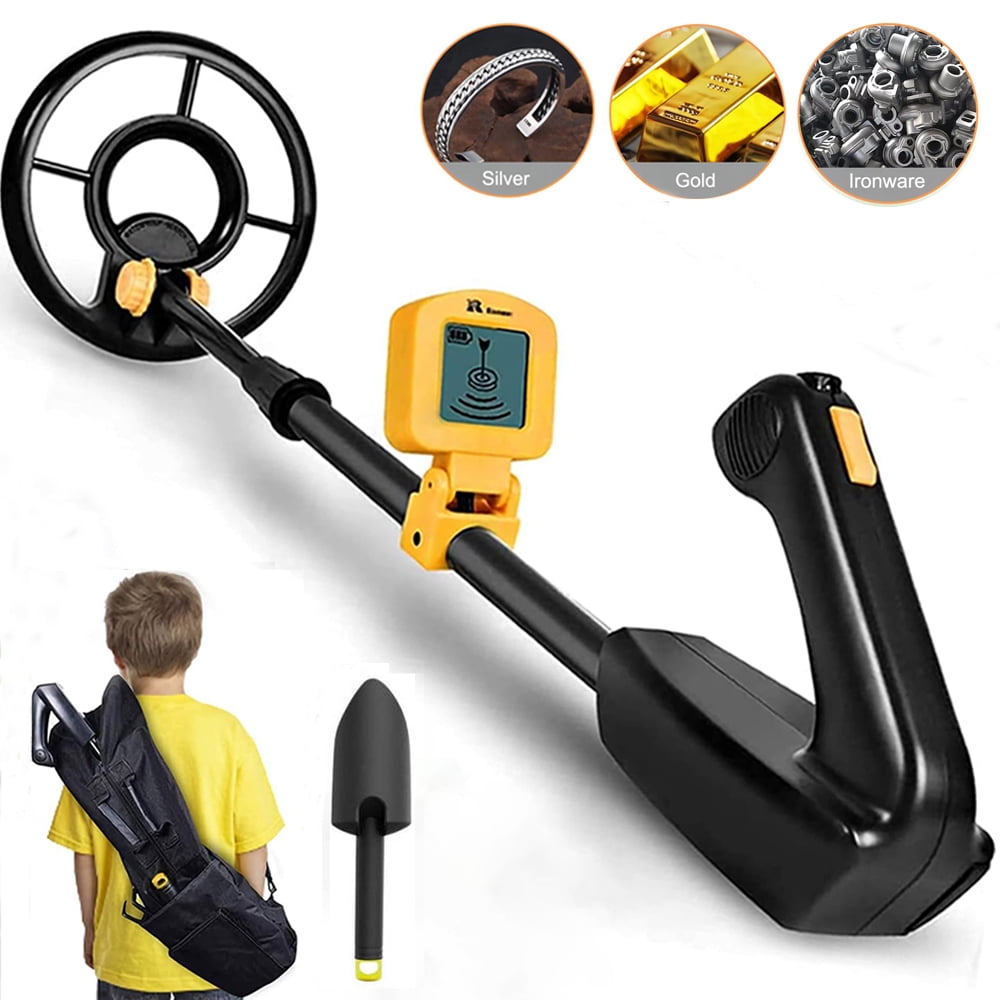 GVDV Metal Detector for Kids High Accuracy Gold Digger with 7.4 inch Waterproof Lightweight