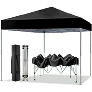 GVDV Outdoor Pop up Canopy 10'x10' Tent Camping Sun Shelter-Series Party Tent (Black)