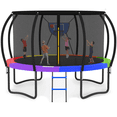 thumbnail image 1 of GVDV Outdoor Trampoline, 10' Backyard Recreational Trampoline with Enclosure for Kids & Adults, 1 of 10