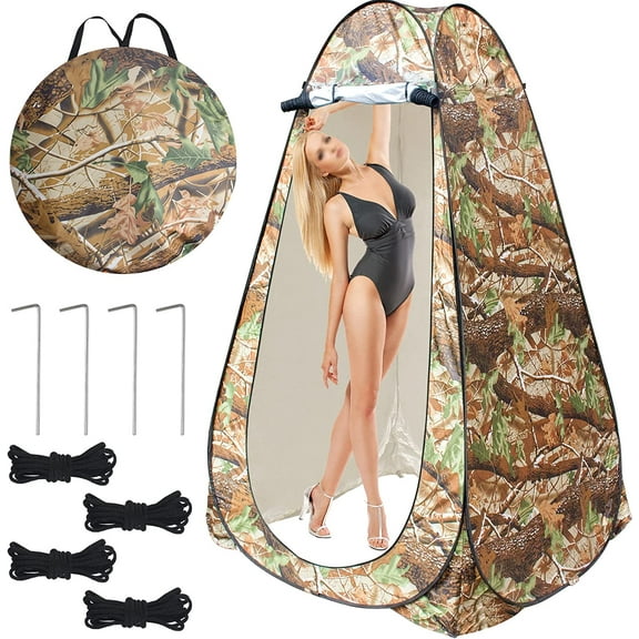 GVDV Portable Pop up Privacy Shower Tent Spacious Changing Room for Camping Hiking Beach Toilet Shower Bathroom