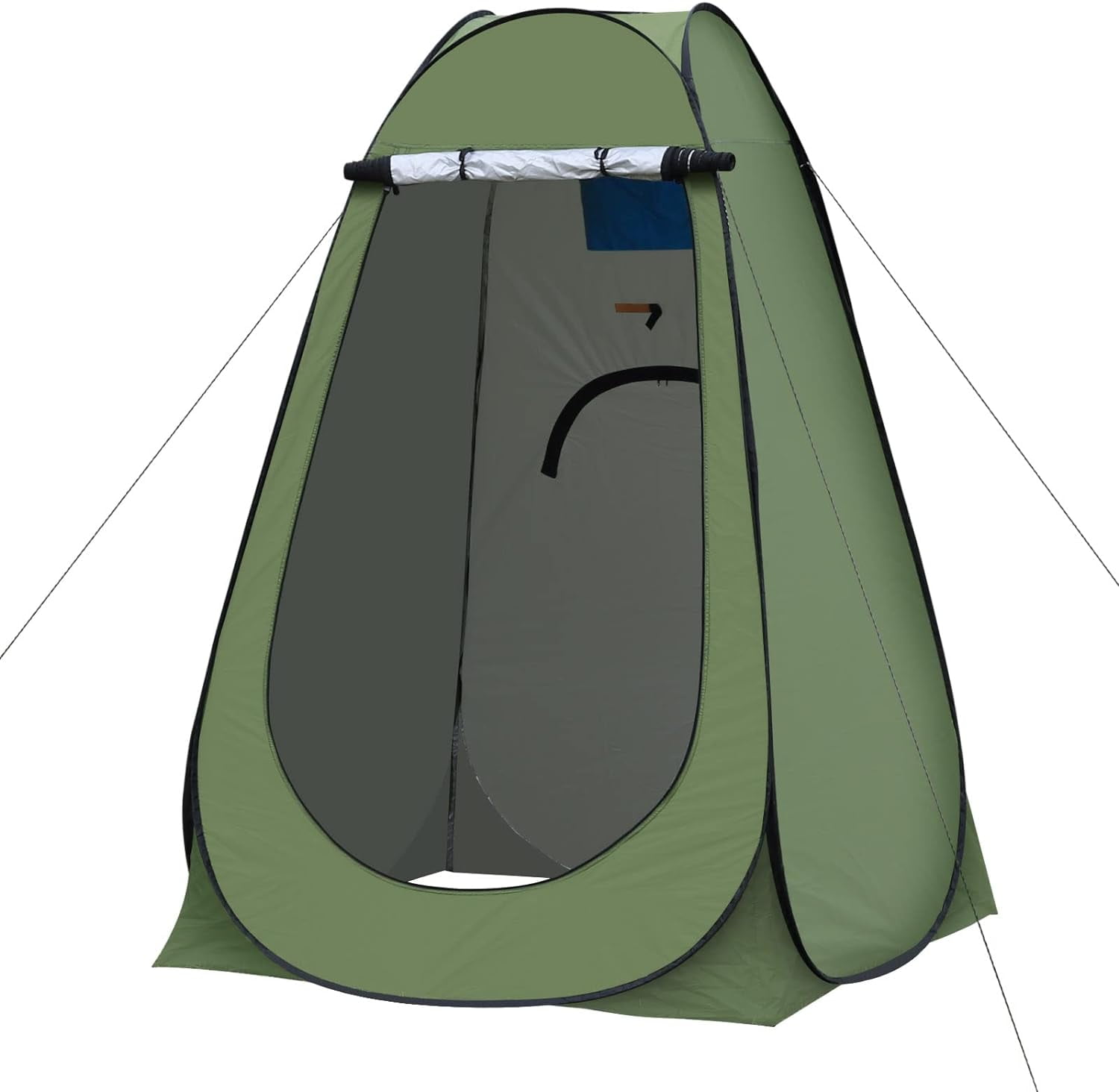 GVDV Portable Pop up Privacy Tent, Outdoor Camping Bathroom Toilet Shower Tent with Carrying Bag, Green