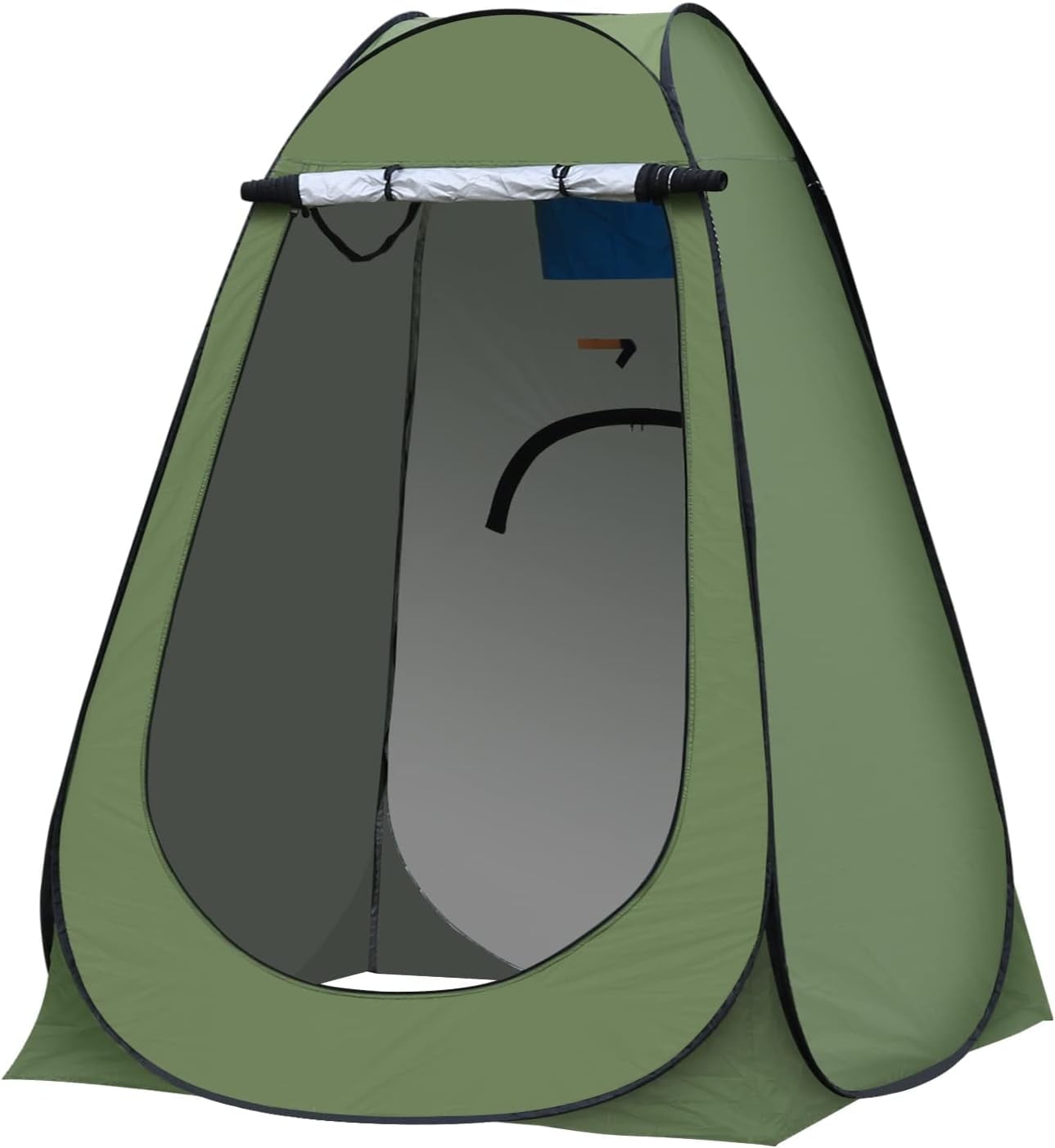 GVDV Pop Up Camping Shower Tent, Portable Large Bathroom Shelter, Beach Toilet Privacy Tent with ...