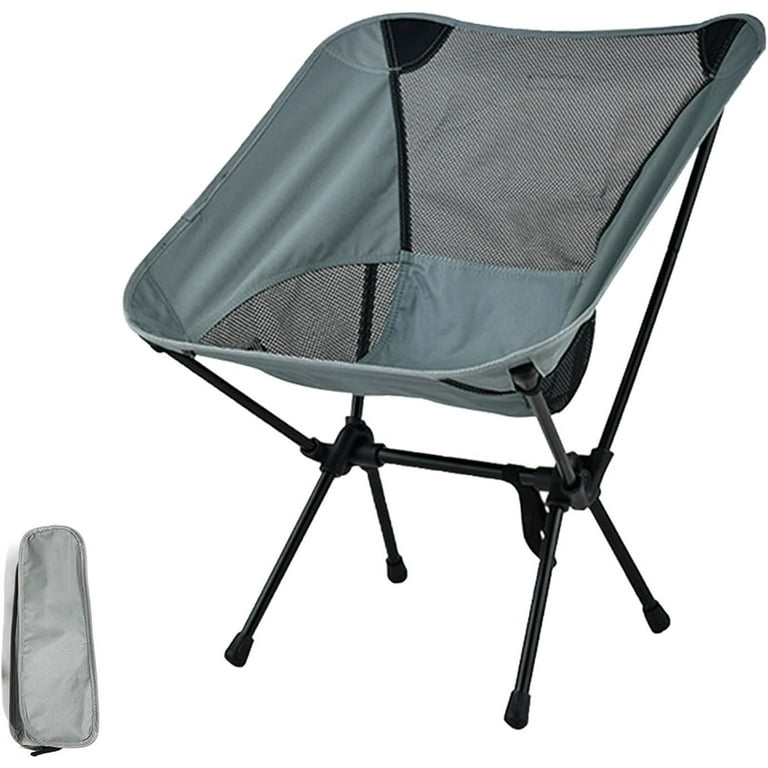 KingCamp Folding Camping Chair - 220 Lbs Lightweight Build Portable Lawn Chairs, Cyan, Ideal For Space-Saving Outdoor Trips