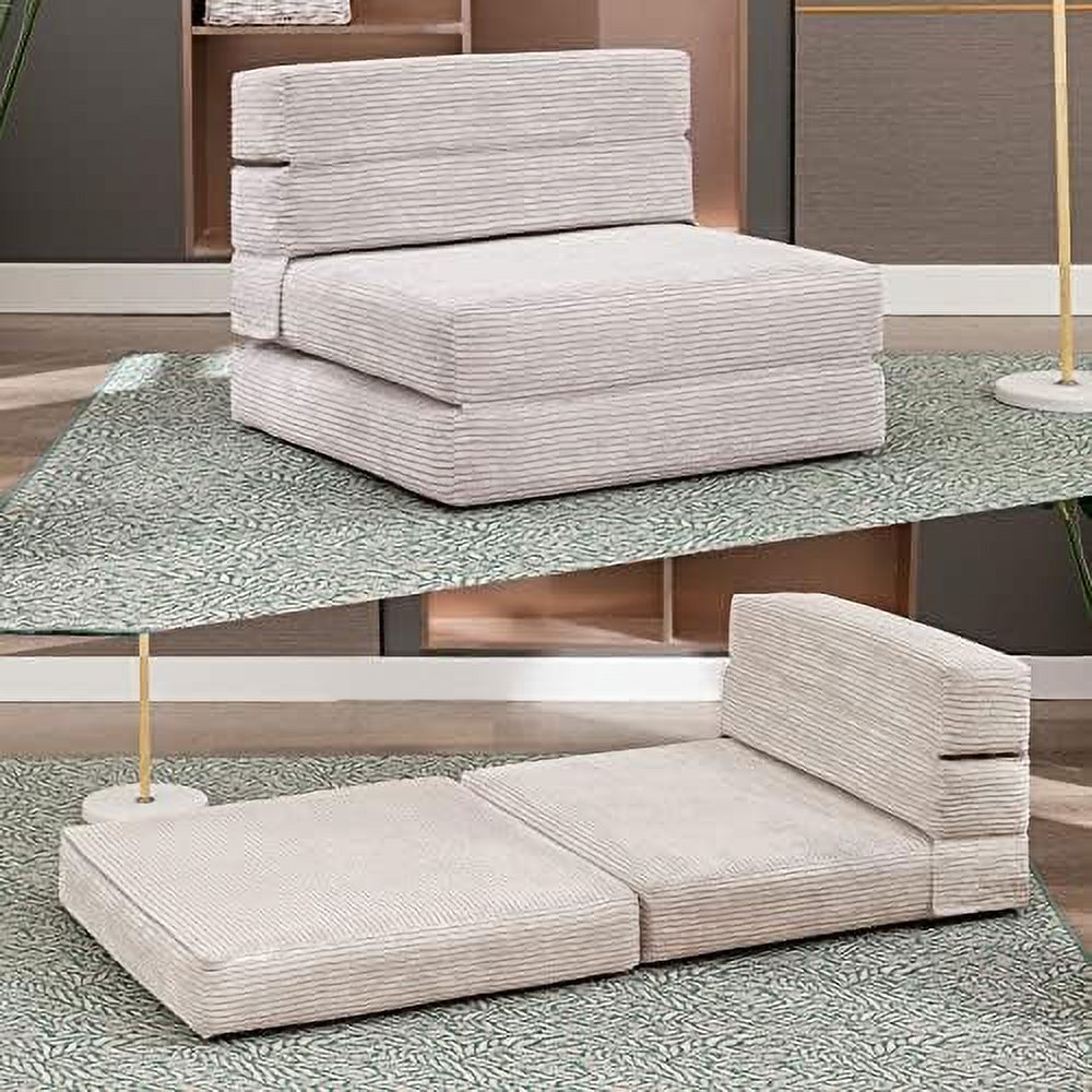 GVJMTKP Folding Sofa Mattress Tri Fold Sofa Chair Bed 6.3\u201D