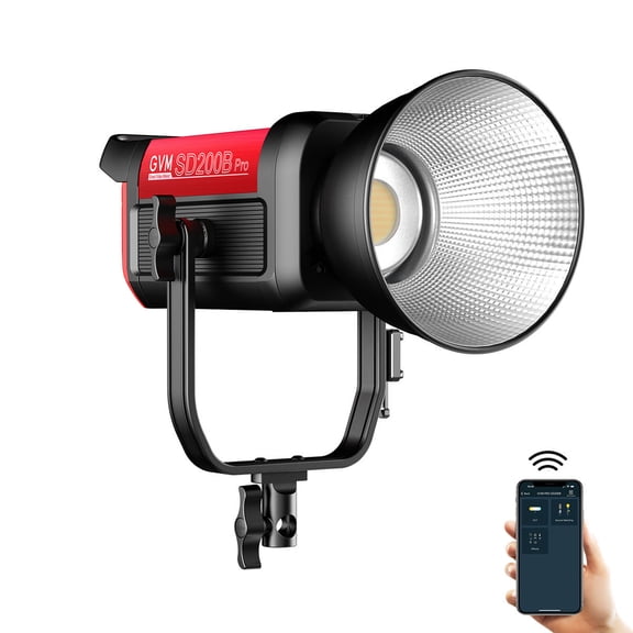 GVM Pro SD200B 200W Bi-Color LED Video COB Spotlight