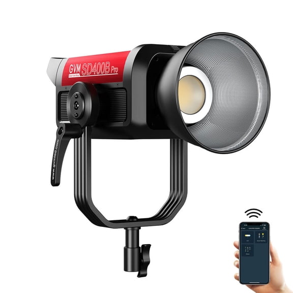 GVM Pro SD400B 400W Bi-Color LED Video COB Spotlight