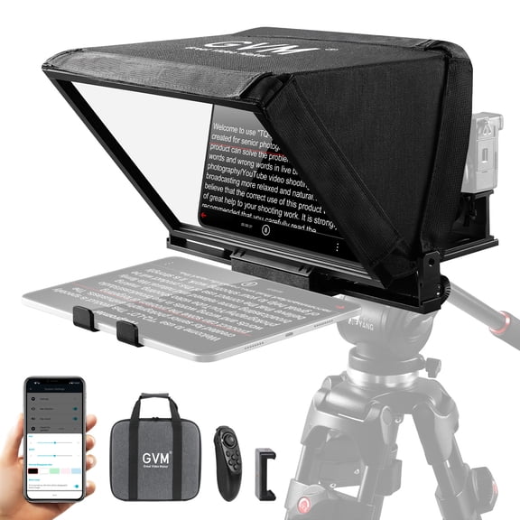 GVM Teleprompter TQ-MB for Tablets & Smartphones with Remote Control