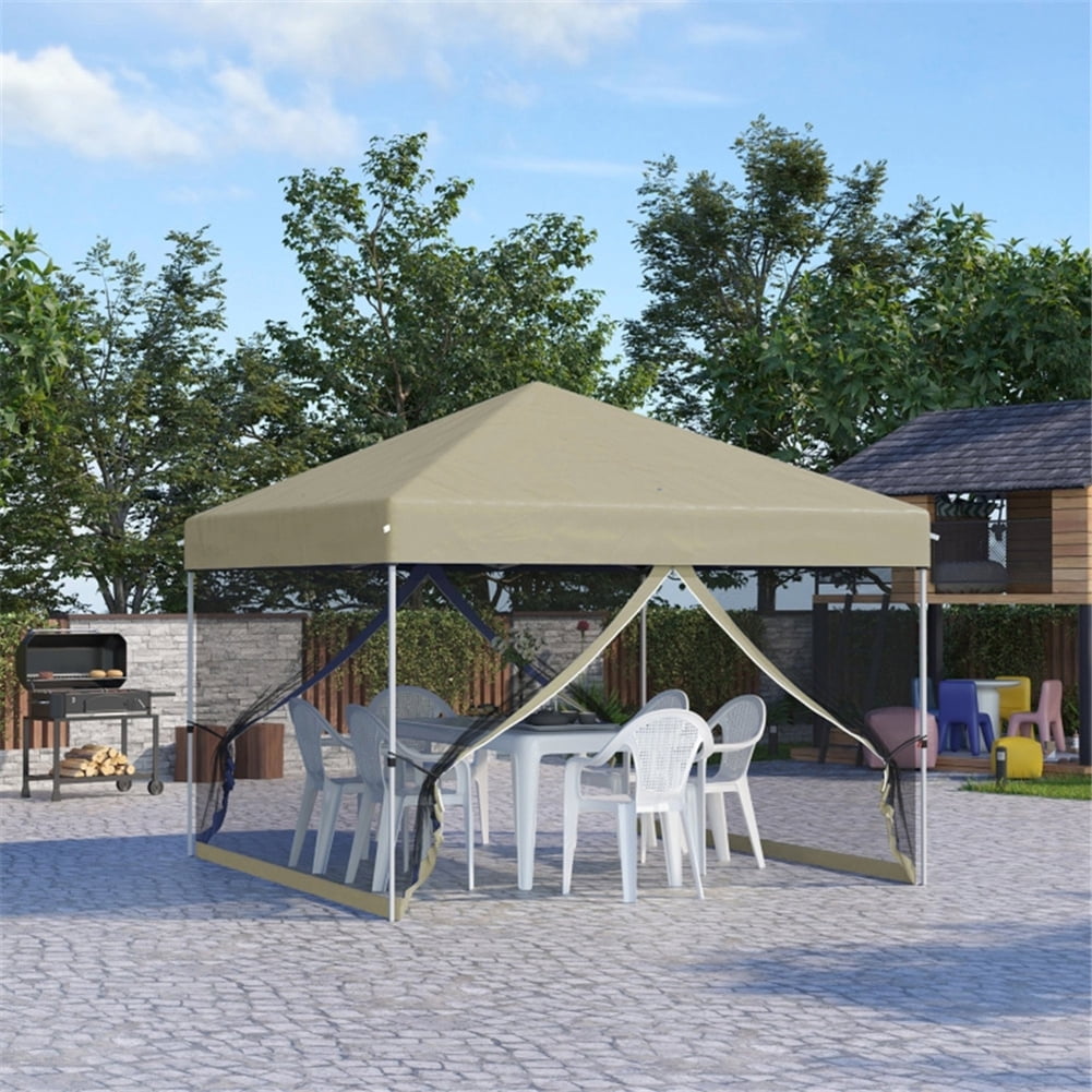 GVN 10' x 10' Pop Up Canopy Tent-Beige, Full Waterproof Outdoor Party Event Tents for Outside Party Waterproof Tent BBQ Shelter GVN 10' x 10' Pop Up Canopy Tent-Beige, Full Waterproof Outdoor Party Event Tents for Outside Party Waterproof Tent BBQ Shelter