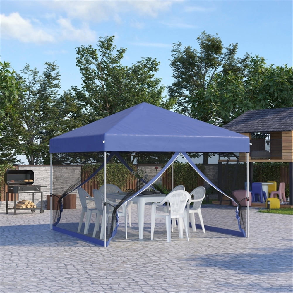 GVN 10' x 10' Pop Up Canopy Tent-Blue, Full Waterproof Outdoor Party Event Tents for Outside Party Waterproof Tent BBQ Shelter GVN 10' x 10' Pop Up Canopy Tent-Blue, Full Waterproof Outdoor Party Event Tents for Outside Party Waterproof Tent BBQ Shelter