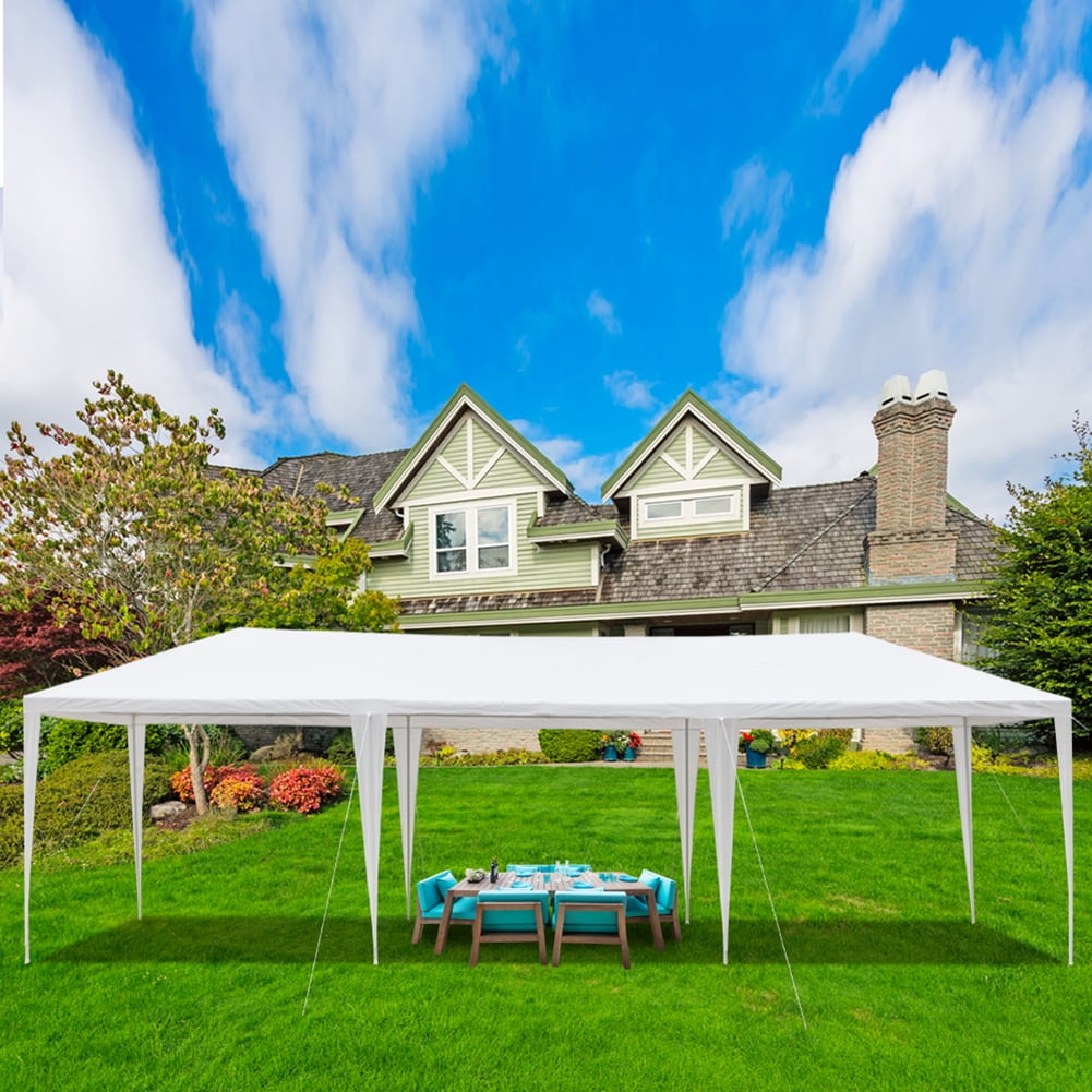 GVN 10 x 30 Ft Non-Cloth PE Cloth Plastic Sprayed Iron Pipe Outdoor Party Tent White, Full Waterproof Outdoor Party Event Tents for Outside Party Waterproof Tent BBQ Shelter GVN 10 x 30 Ft Non-Cloth PE Cloth Plastic Sprayed Iron Pipe Outdoor Party Tent White, Full Waterproof Outdoor Party Event Tents for Outside Party Waterproof Tent BBQ Shelter