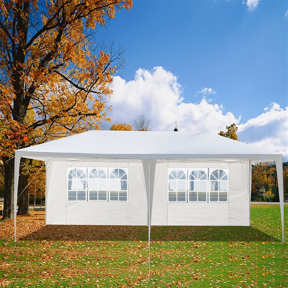 GVN 10"x20" Four Sides Waterproof Tent with Spiral Tubes White, Full Waterproof Outdoor Party Event Tents for Outside Party Waterproof Tent BBQ Shelter GVN 10"x20" Four Sides Waterproof Tent with Spiral Tubes White, Full Waterproof Outdoor Party Event Tents for Outside Party Waterproof Tent BBQ Shelter