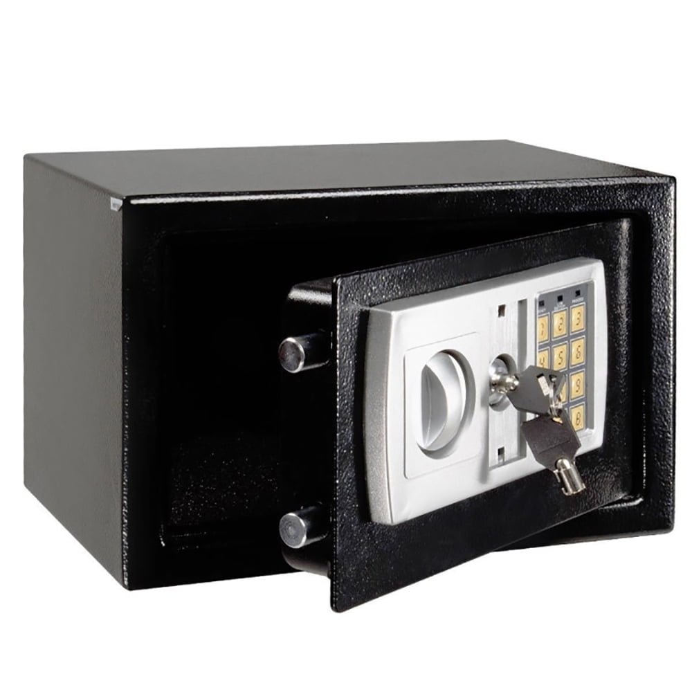 GVN 12.5" Black Electronic Keypad Digital Lock Safe Box GVN 12.5" Black Electronic Keypad Digital Lock Safe Box