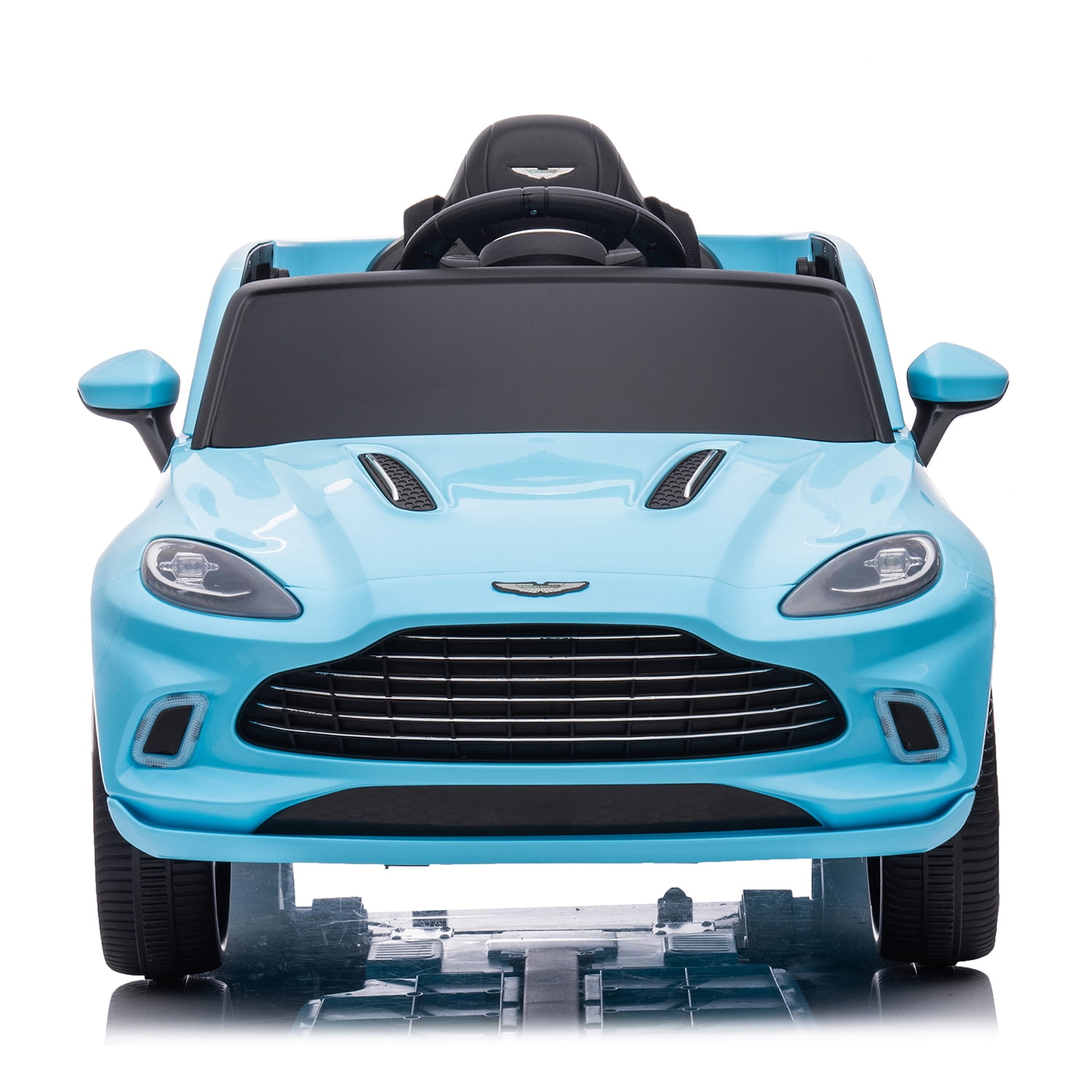 Blue 12V Dual-Drive Kids Ride-On Car with Remote Control