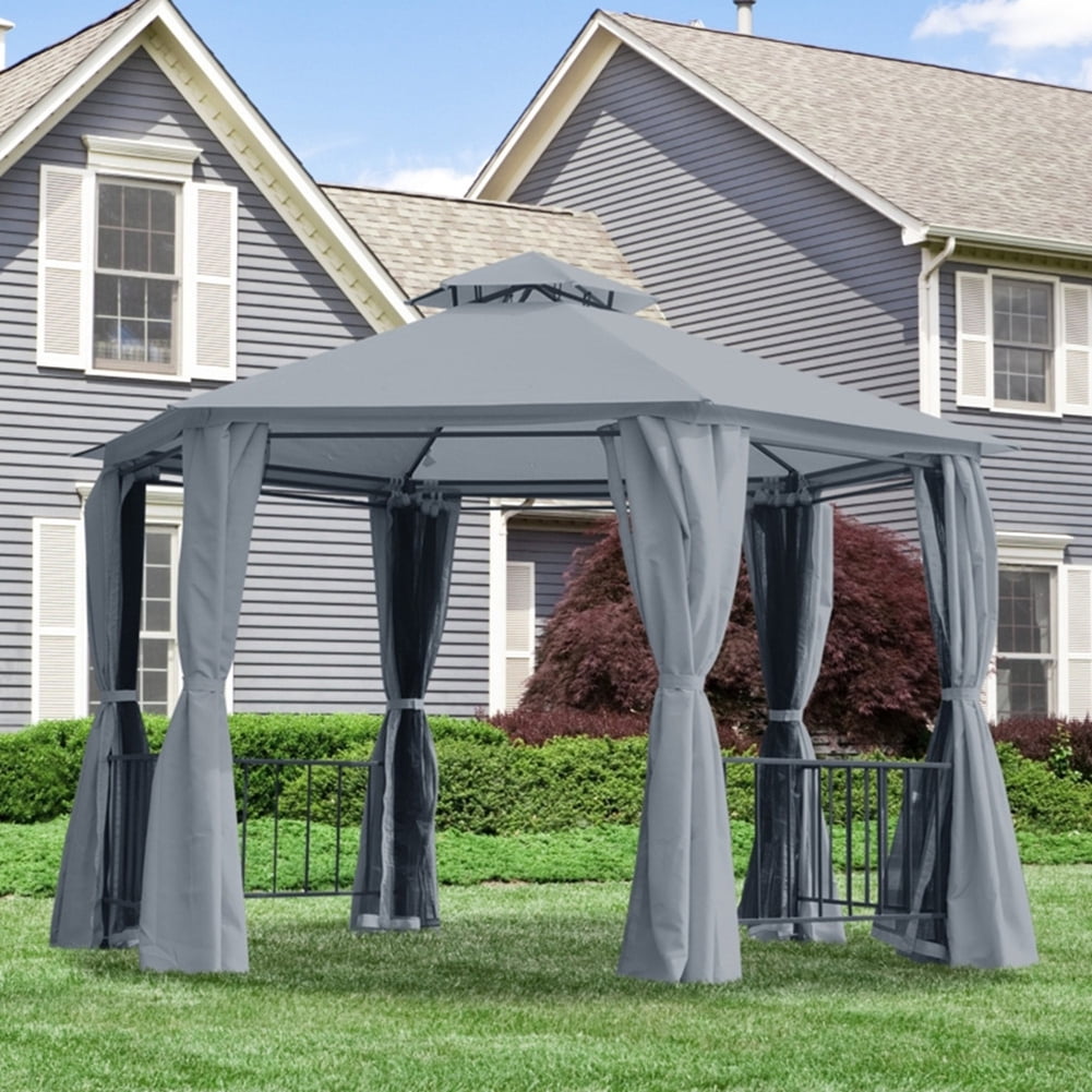 GVN 13Ft x 13Ft Patio Gazebo-Gray,Outdoor Pop up Canopy for Patio Outdoor Garden Events GVN 13Ft x 13Ft Patio Gazebo-Gray,Outdoor Pop up Canopy for Patio Outdoor Garden Events