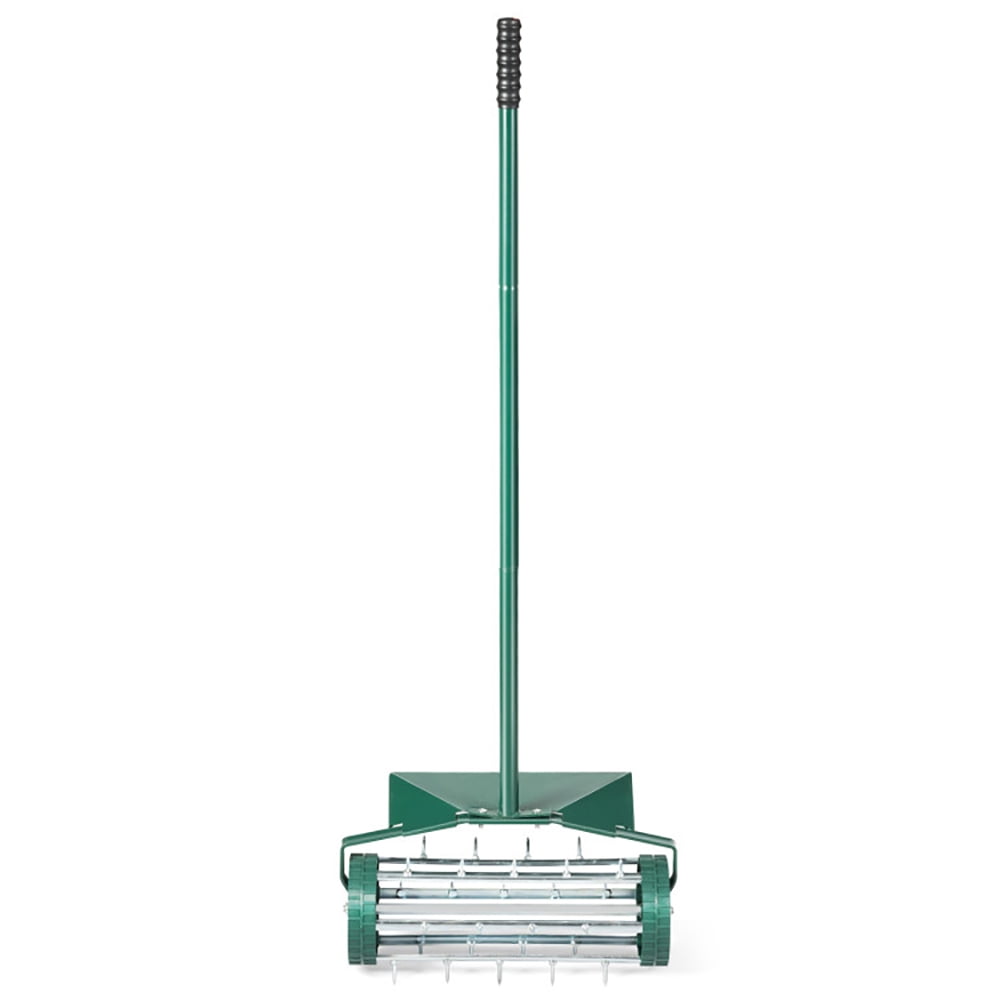 GVN 18 Inch Rolling Lawn Aerator with Splash-Proof Fender for Garden, Heavy Duty Rolling Lawn Aerator for Lawn, Garden, and Yard Grass Aeration GVN 18 Inch Rolling Lawn Aerator with Splash-Proof Fender for Garden, Heavy Duty Rolling Lawn Aerator for Lawn, Garden, and Yard Grass Aeration