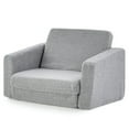thumbnail image 1 of GVN 2-in-1 Toddler Fold out Couch, Bedroom Chair for Kids, 1 of 8