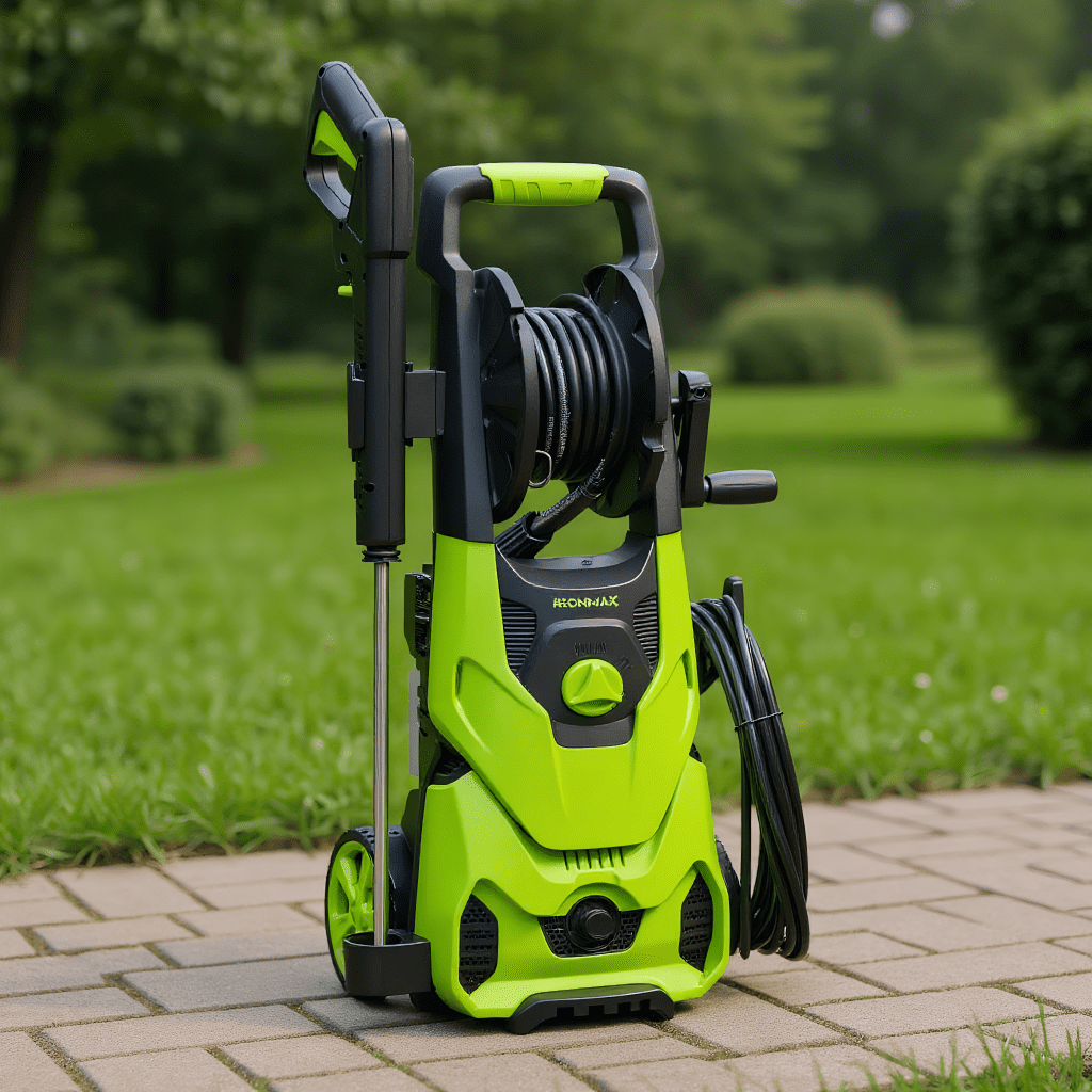 GVN 2150PSI Electric Pressure Washer 1.2GPM with 4 Quick Connect Nozzles and Foam Cannon-Green