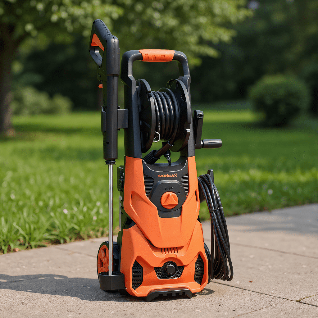 GVN 2150PSI Electric Pressure Washer 1.2GPM with 4 Quick Connect Nozzles and Foam Cannon-Orange