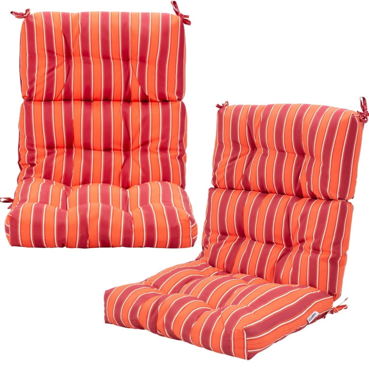 GVN 22 x 44 Inch Tufted Outdoor Patio Chair Seating Pad-Red, Kitchen Chair Cushions, Dining Chair Pads GVN 22 x 44 Inch Tufted Outdoor Patio Chair Seating Pad-Red, Kitchen Chair Cushions, Dining Chair Pads