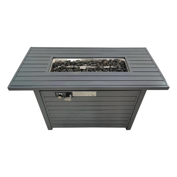 GVN 24" Outside Fire Pits with Lid and Durable Steel Construction, Smokeless Fire Pit for Outdoor Space, Gray