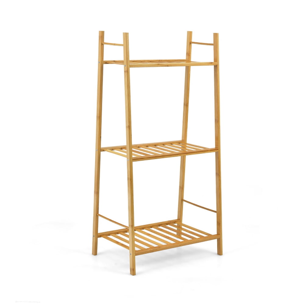 GVN 3 Tiers Vertical Bamboo Plant Stand-Natural, Flower Plant Shelf Holder for Planter Corner Garden Balcony Patio GVN 3 Tiers Vertical Bamboo Plant Stand-Natural, Flower Plant Shelf Holder for Planter Corner Garden Balcony Patio
