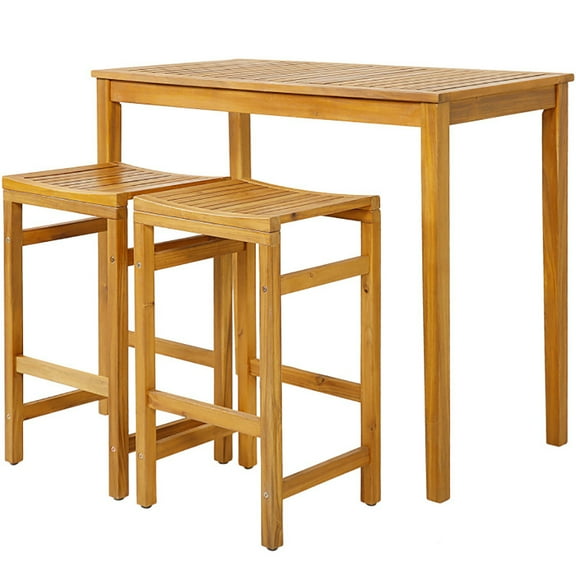 GVN 30-Inch Height Bar Chair with Saddle Shaped Seat and Sturdy Footrest-Set of 2, Modern Patio Chair Sectional All Weather Proof for Patio Back Deck