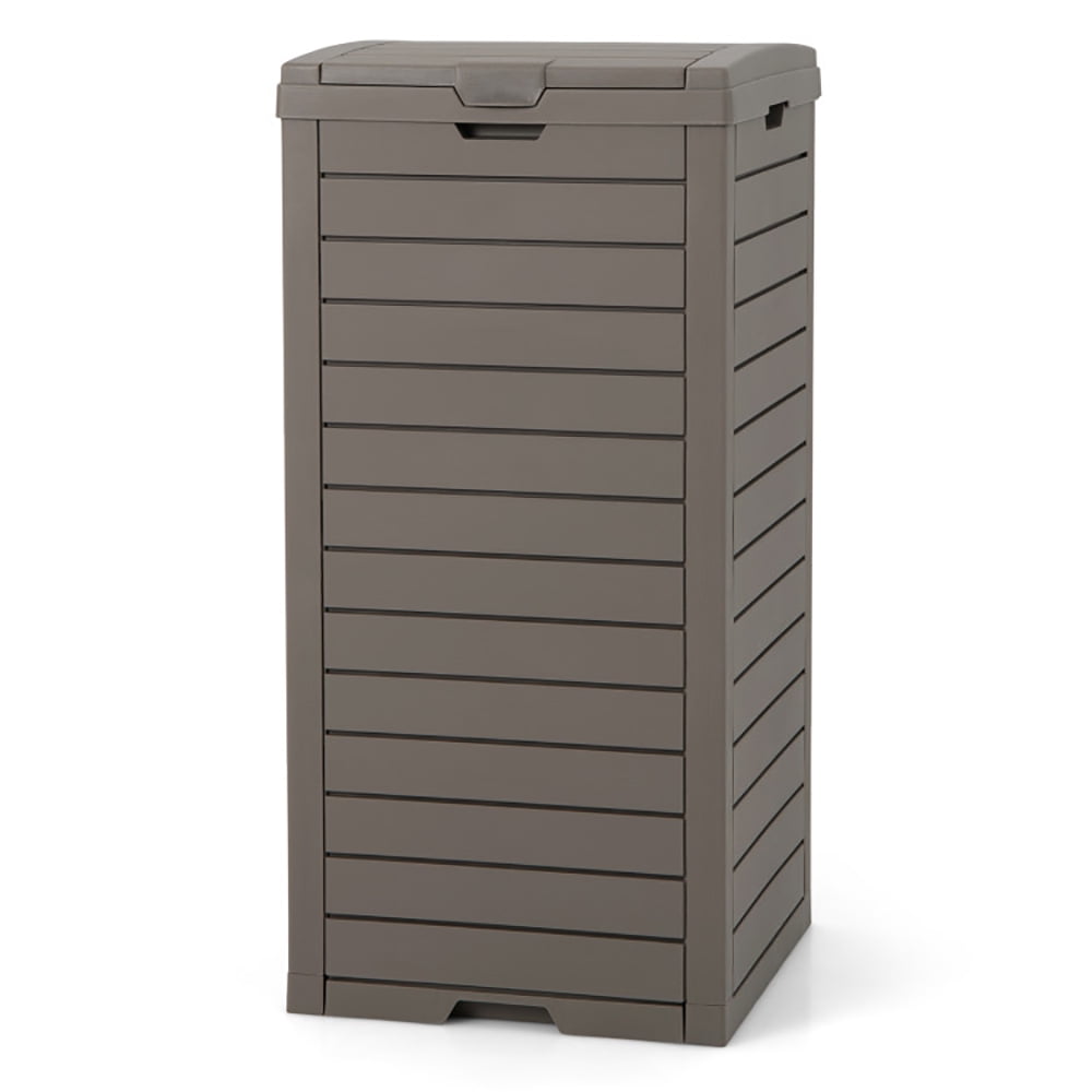 GVN 31 Gallon Large Outdoor Trash Can with Lid and Pull-out Liquid Drawer, GVN 31 Gallon Large Outdoor Trash Can with Lid and Pull-out Liquid Drawer,