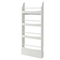 thumbnail image 1 of GVN 4-Tier Bookshelf with 2 Anti-Tipping Kits for Books and Magazines-White, Toy Organizers and Storage for Kids, Boys, Girls, Nursery, 1 of 8