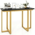thumbnail image 1 of GVN 42Inch Console Table with Geometric Metal Frame, Entryway Table for Hallway, Living Room, Black, 1 of 7