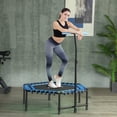 thumbnail image 1 of GVN 45" Trampoline with LED Lights and Adjustable Handle, Outdoor Trampoline for Adults, Blue, 1 of 6